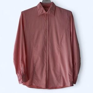Balmain Paris Men's Long Sleeve Dress Shirt Pink Button Up‎ Classic Fit